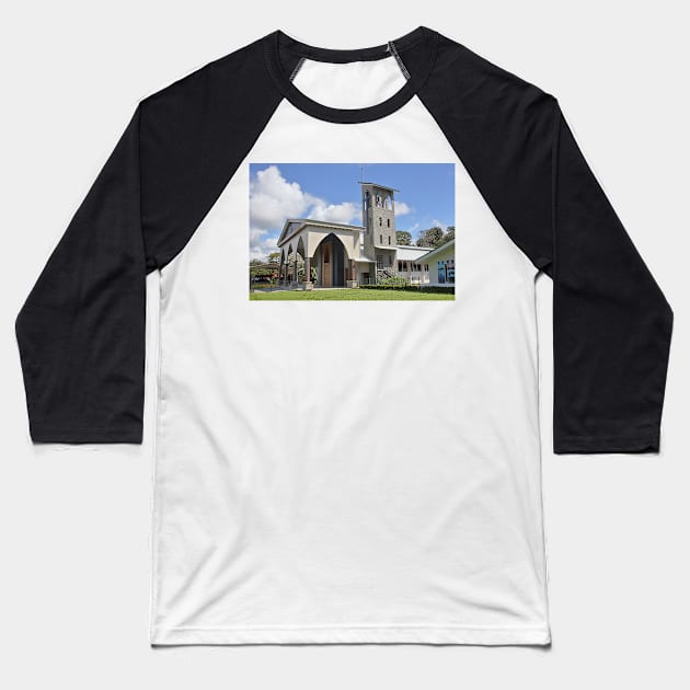 Roman Catholic Church in Quepos Baseball T-Shirt by Carole-Anne